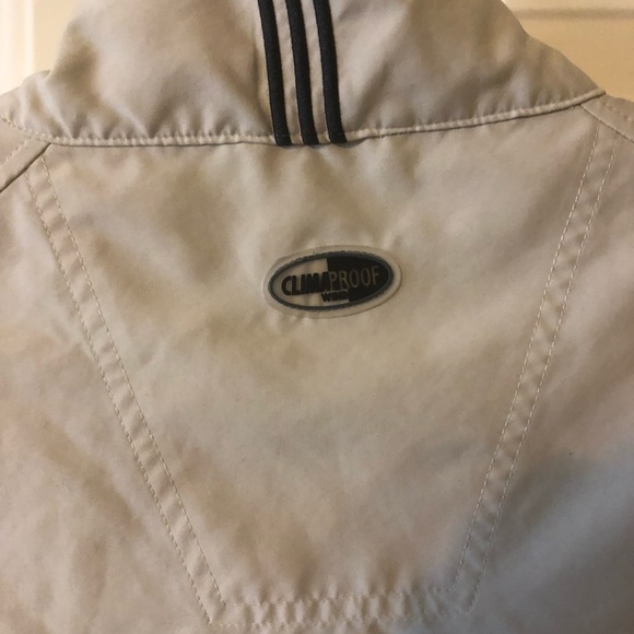 Adidas Khaki Climaproof Windbreaker in Size Medium - Picture 6 of 9
